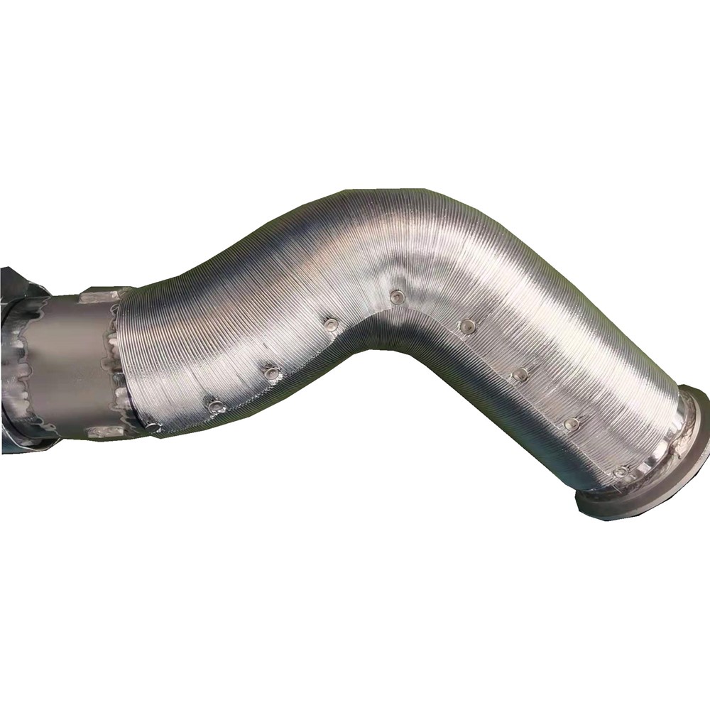 двигатель & Генератор выхлопной трубы защита алюминиевой фольгой гофрированная трубка с базальтовым рукавом